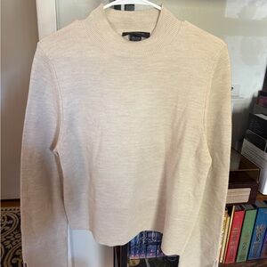 French Connection Beige Knit Top